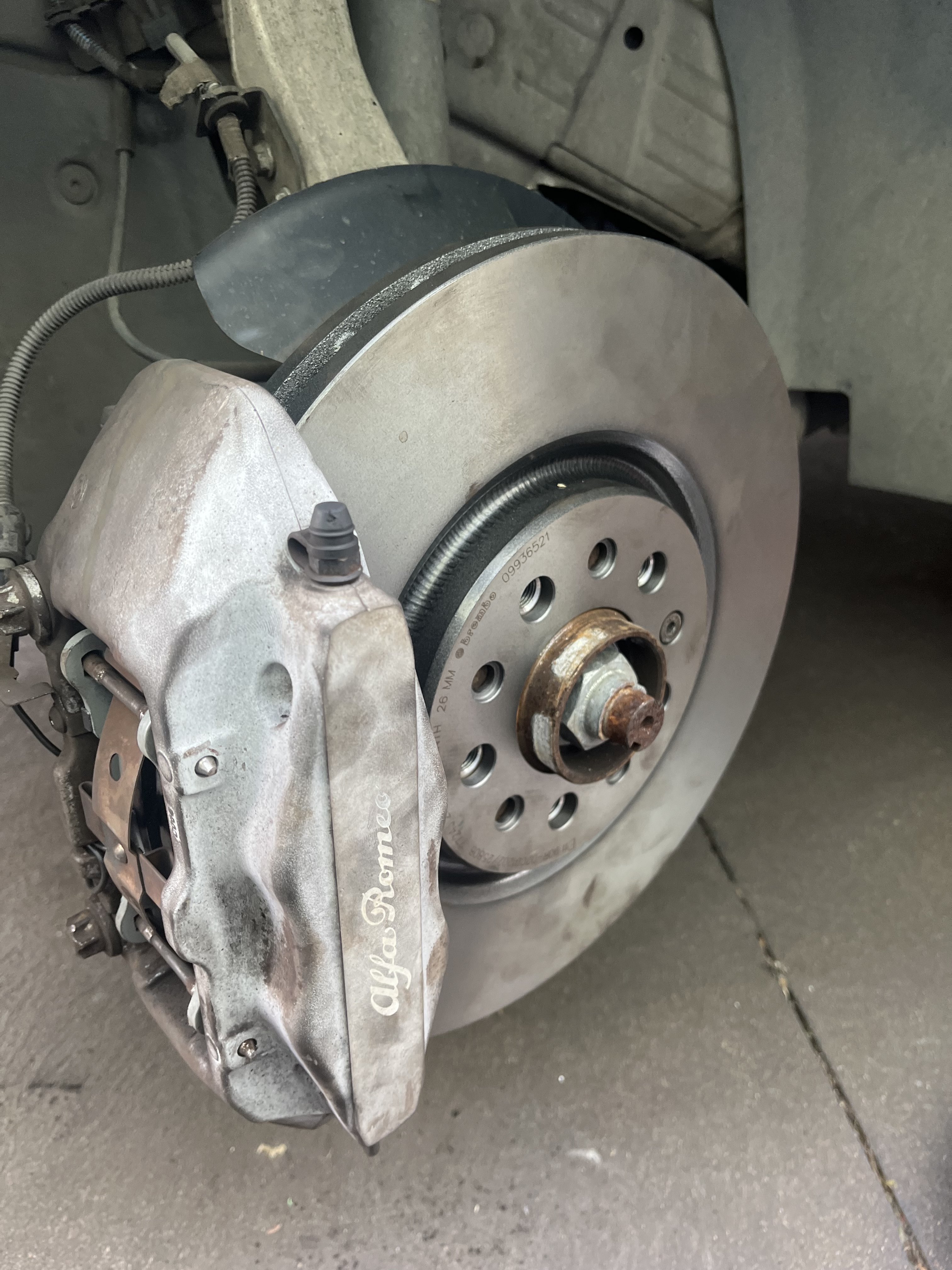 Brake rotor and caliper service