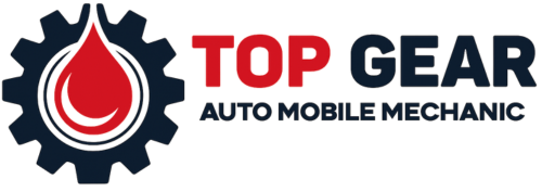 Top Gear Auto Mobile Mechanic Logo